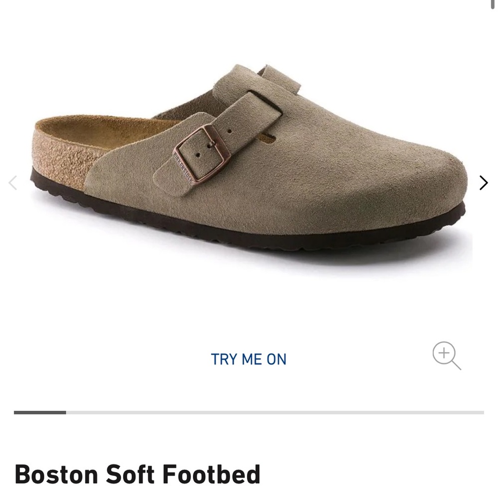 Birkenstock Boston Soft Footbed in Taupe